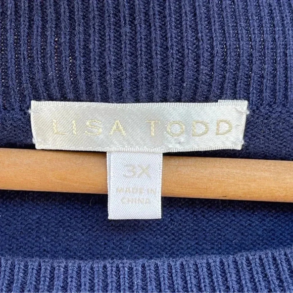 LISA TODD Kiss Kiss Sweater size 3 x - Picture 2 of 6